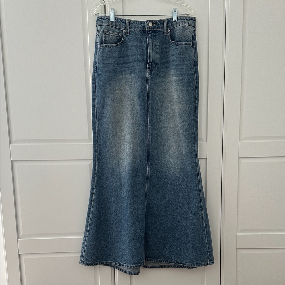 H&M Denim Maxi Skirt - Size 10
